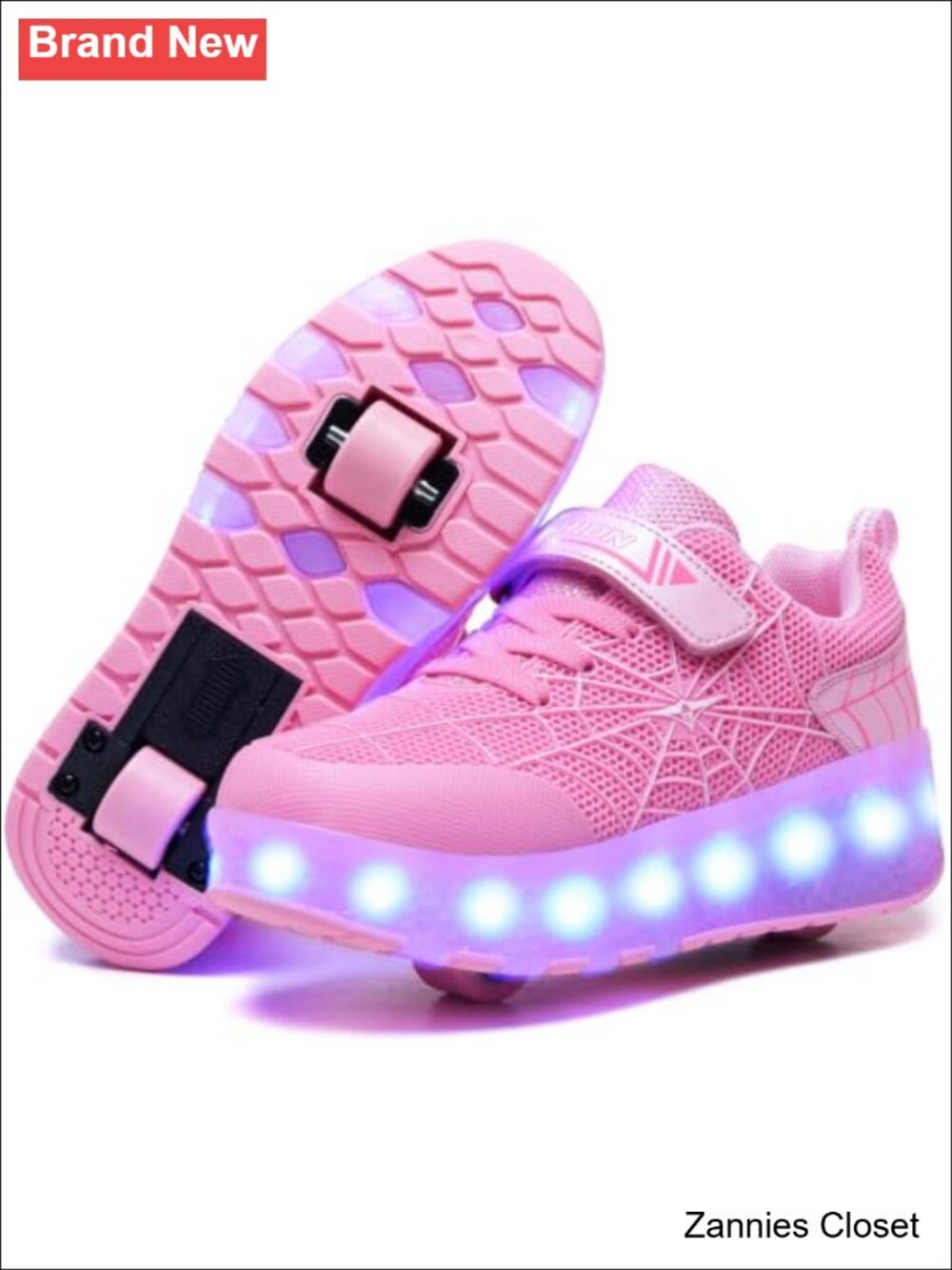 ✨ LED Light Up Roller Shoes Wheeled Skate Sneakers for Boys Girls Kids